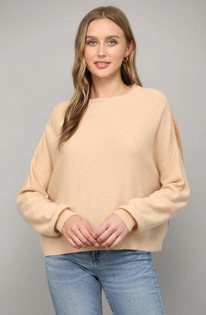 SWEET AS IT GETS LIGHT KNIT SWEATER