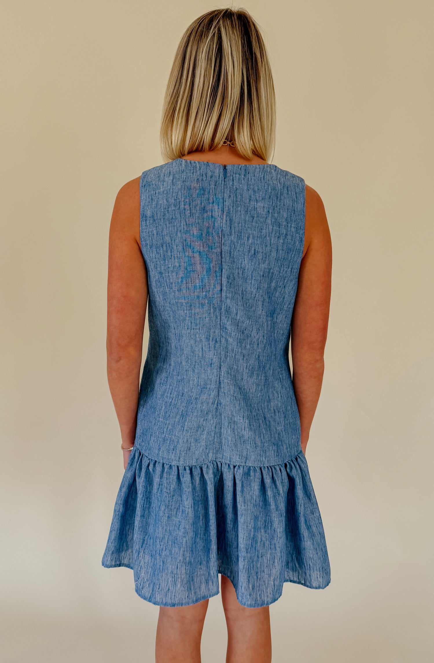 DOWNTOWN NIGHTS DROP WAIST MINI DRESS