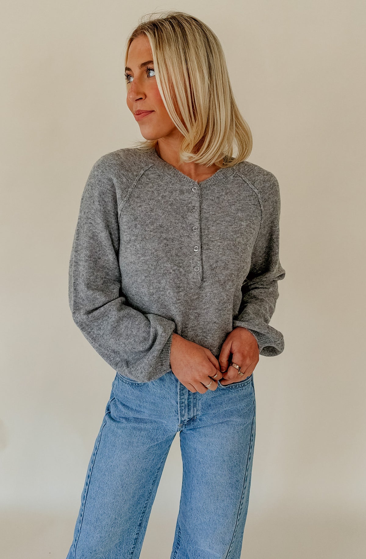 Z SUPPLY WESTMONT HENLEY SWEATER
