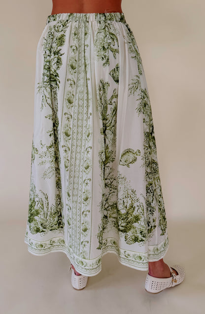 SANTORINI ELASTIC WAIST SKIRT