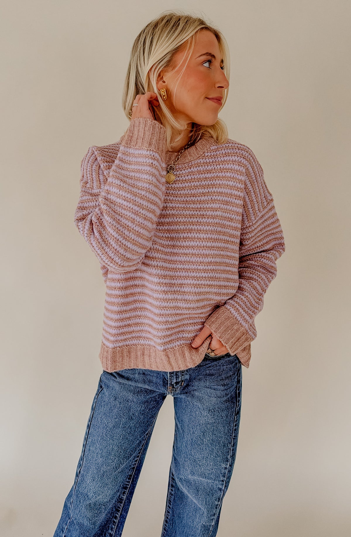 MAUVE SWEATER TOP