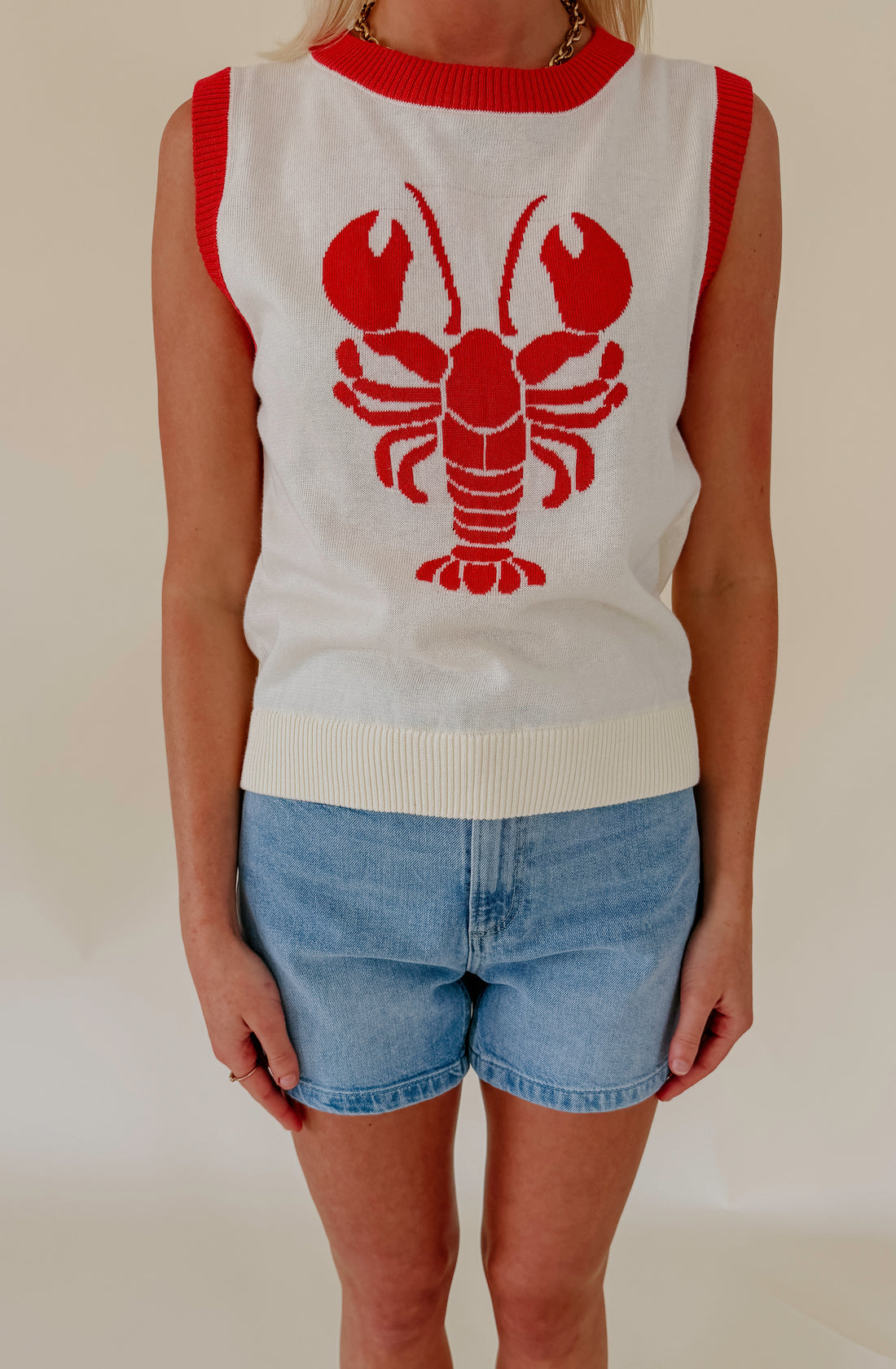 CAJUN SHRIMP LIGHT SWEATER TANK