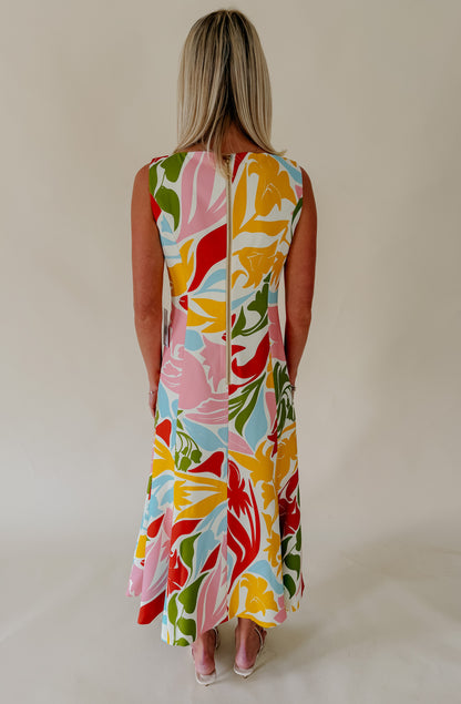 MESTIZA SUNNYSIDE CONVERTIBLE MIDI DRESS