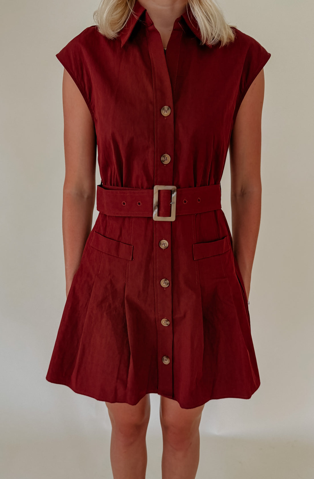 DONNA BELTED SHIRT DRESS