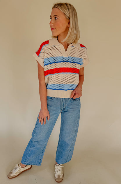 SPARKS FLY OPEN KNIT SWEATER