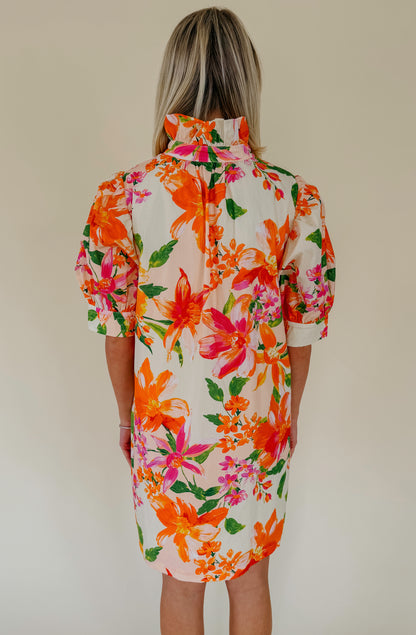 IN SEASON FLORAL SHIFT DRESS