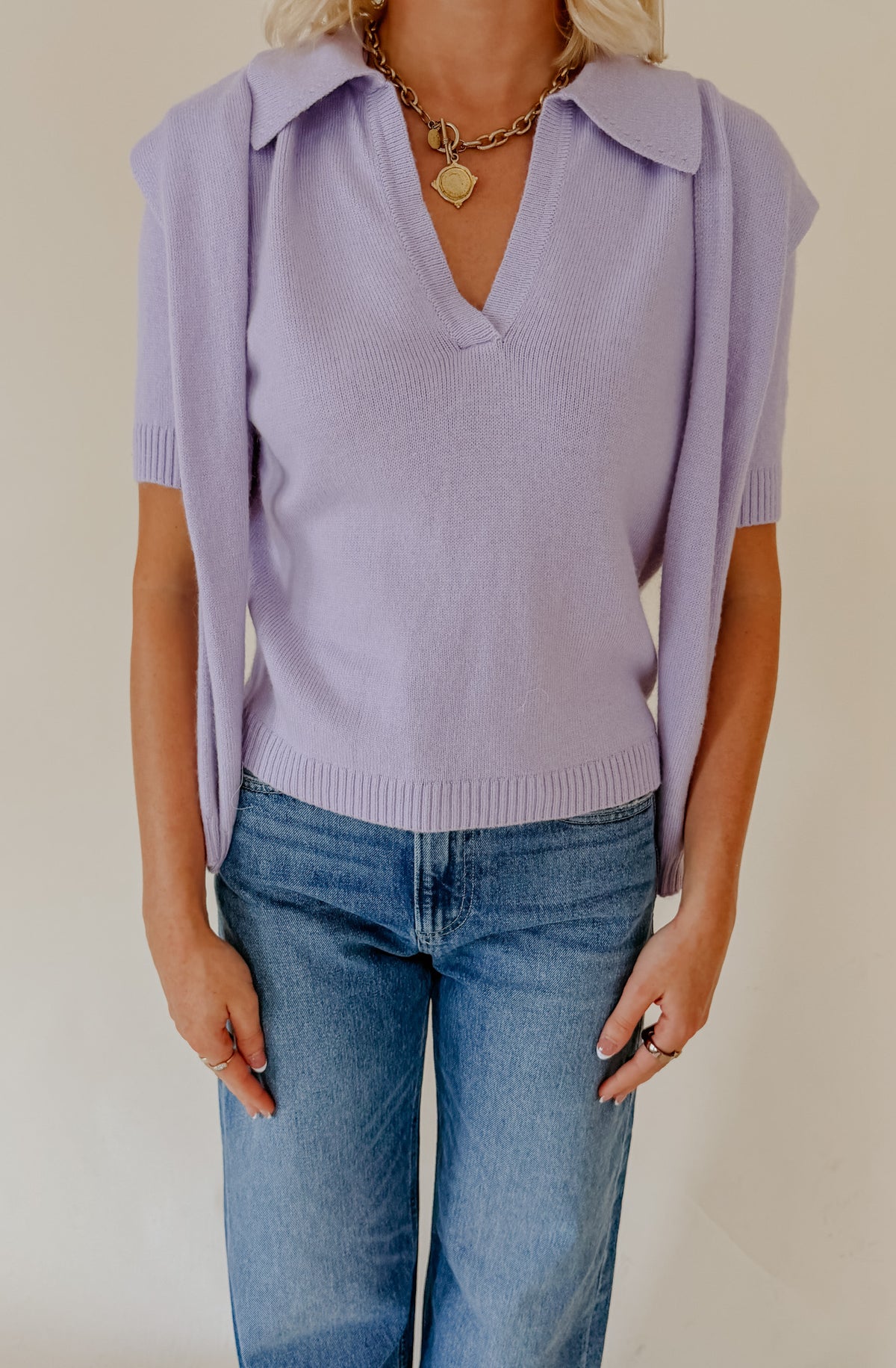 LUCY PARIS CLARA LAYERED SWEATER