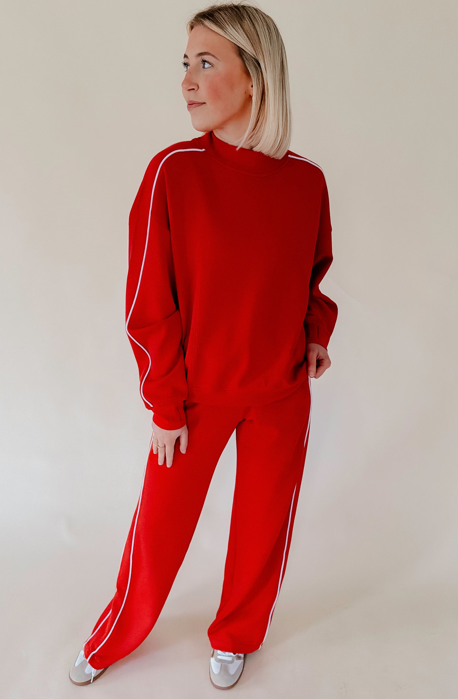 LIGHT AS AIR MODAL SCUBA PANT WITH PIPING