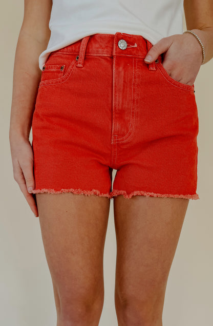 DAZE TROUBLEMAKER SHORT IN CHILI PEPPER
