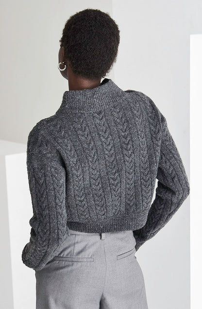 OLIVIA MOCK NECK SWEATER