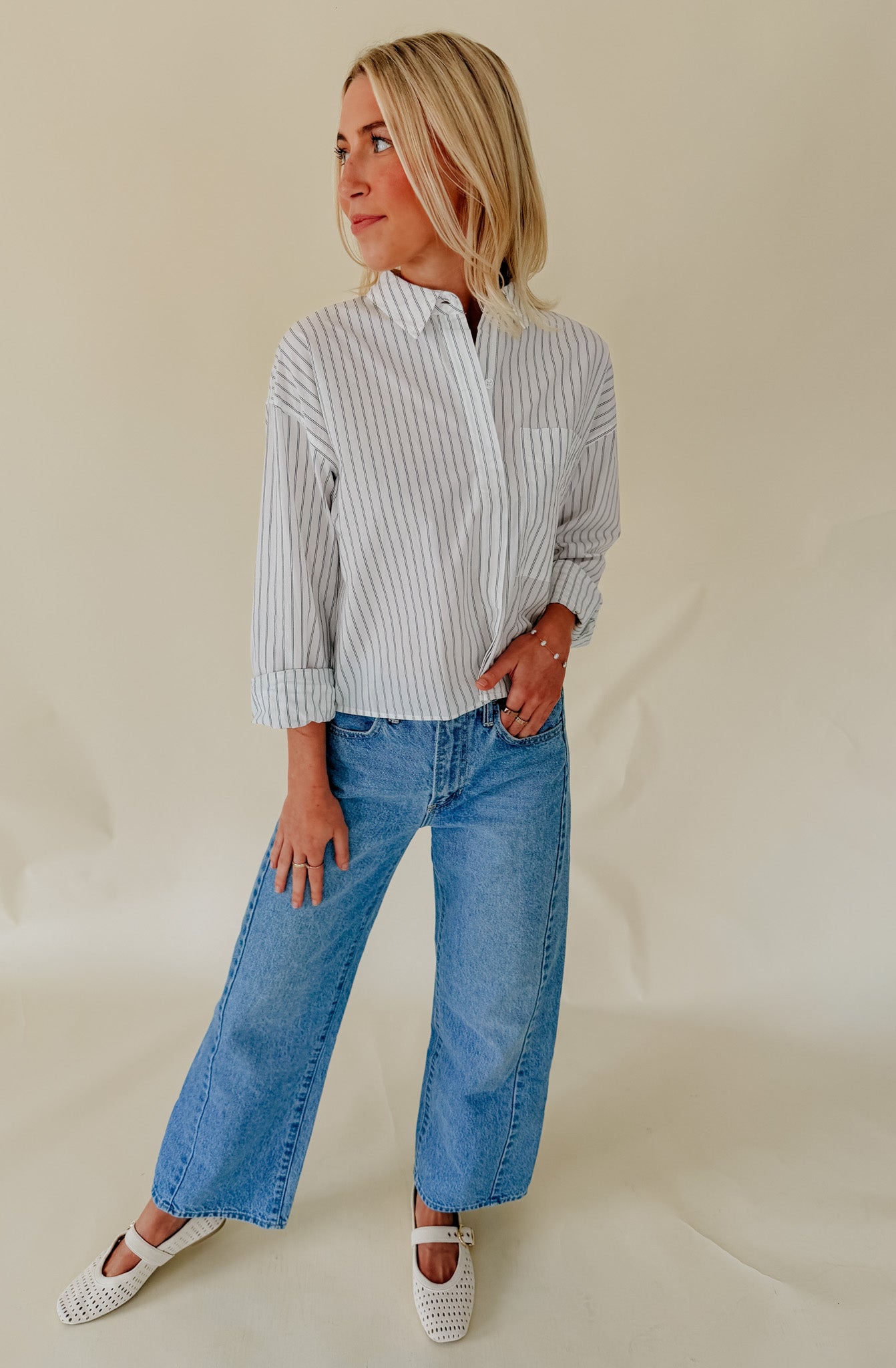 Z SUPPLY FAVORITE STRIPED BUTTON UP TOP
