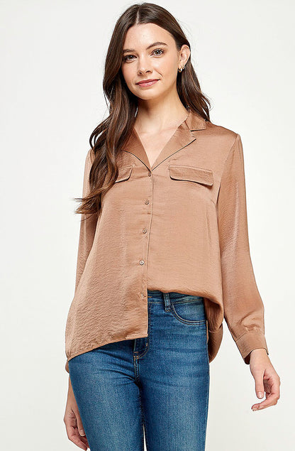 STEPHANIE SATIN BLOUSE