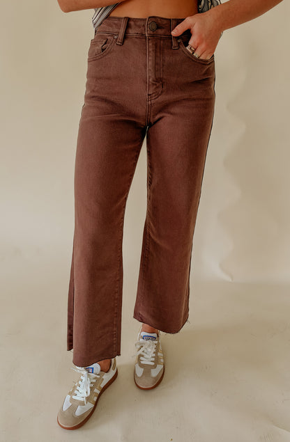 JUST BLACK SLIM WIDE LEG DENIM