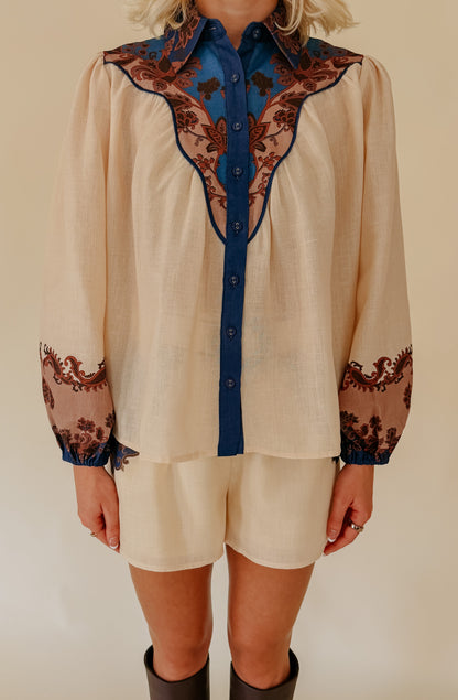 THE WESTY BUTTONED BLOUSE