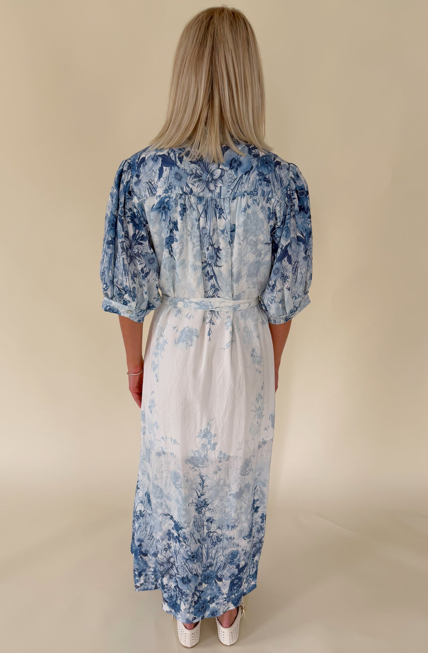 THE CAMERON BUTTONED MIDI DRESS