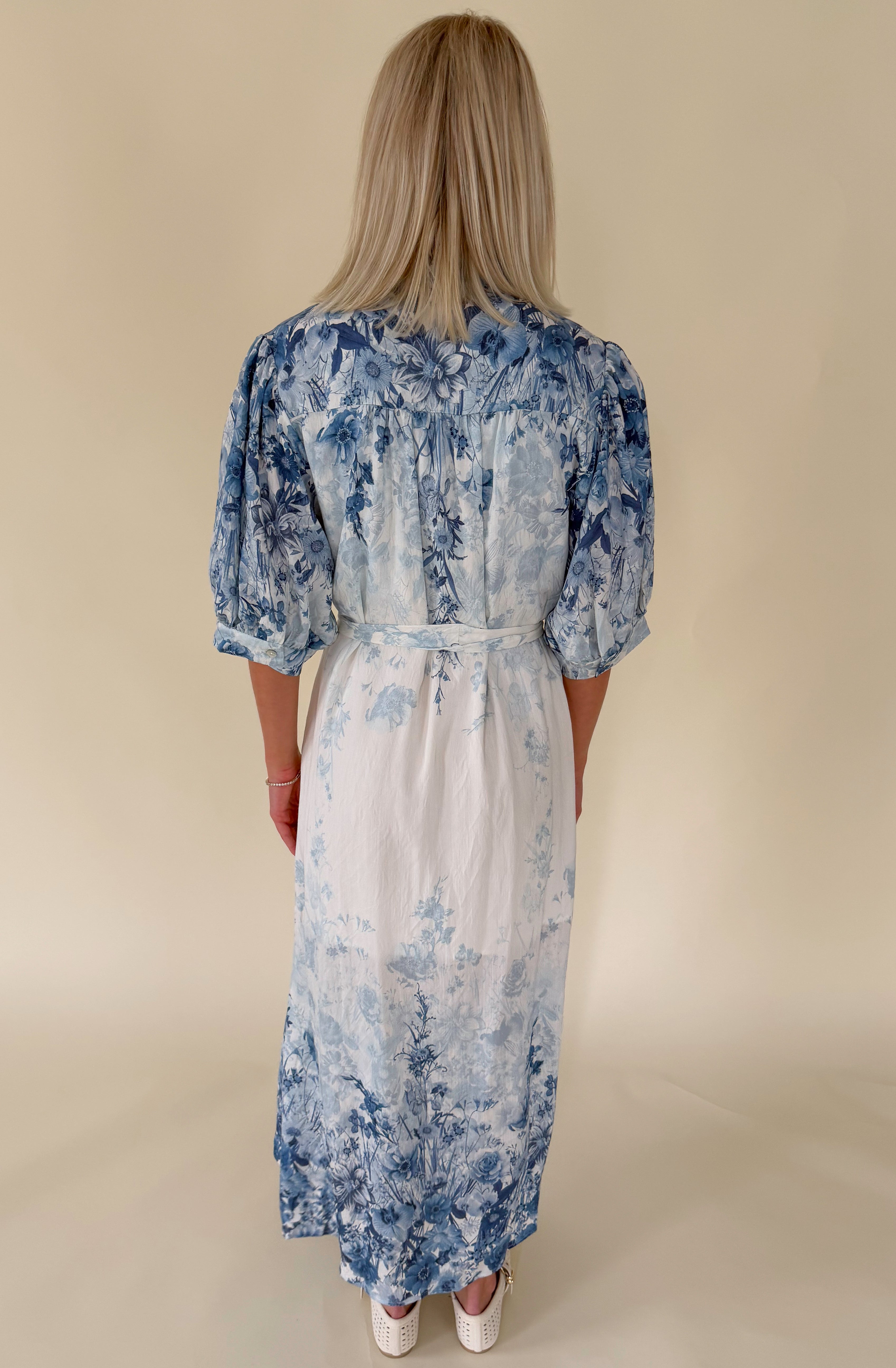 THE CAMERON BUTTONED MIDI DRESS
