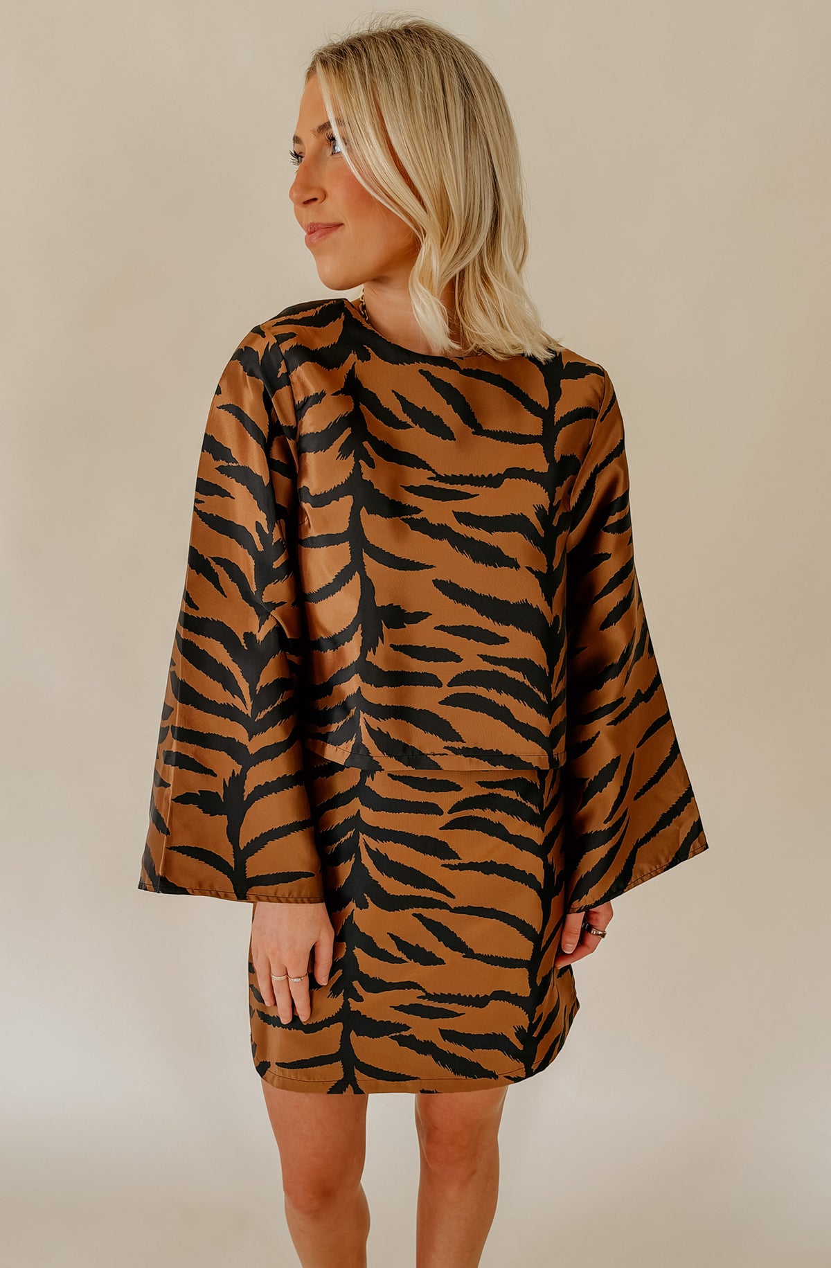 ON THE WILD SIDE WIDE SLEEVE BLOUSE