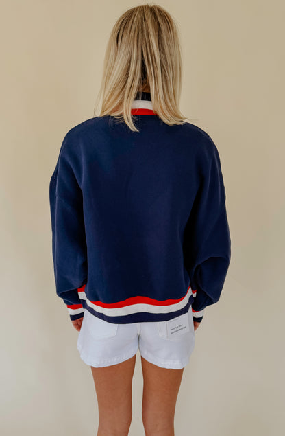 USA MOCK NECK SWEATSHIRT