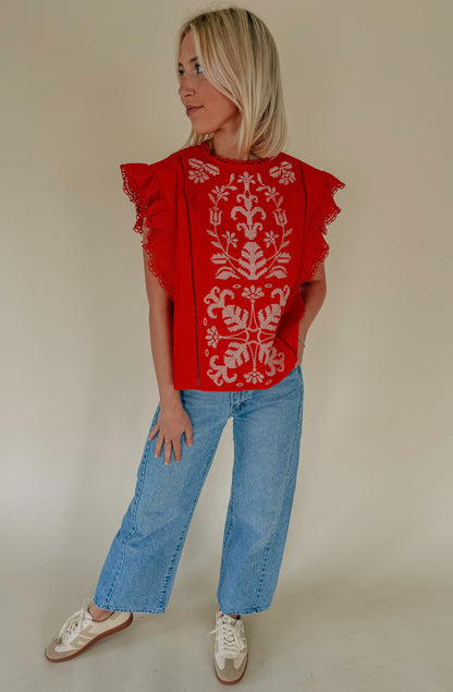 WHERE TO EMBROIDERED BLOUSE