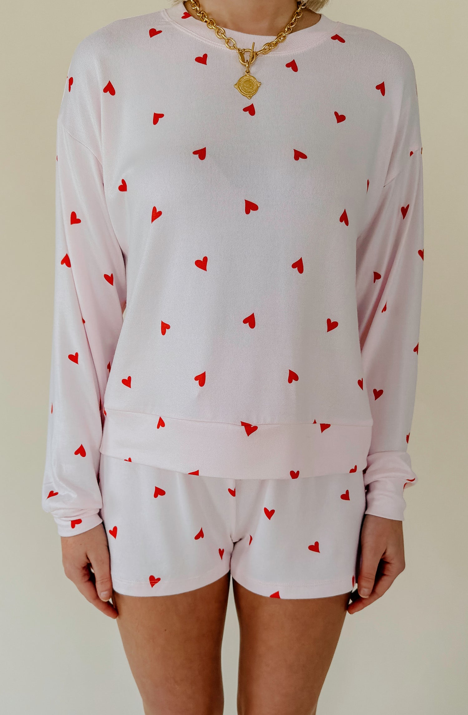 Z SUPPLY MIRA HEART LONG SLEEVE TOP