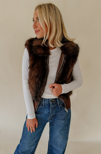 HEARTLOOM AYRA FAUX FUR VEST