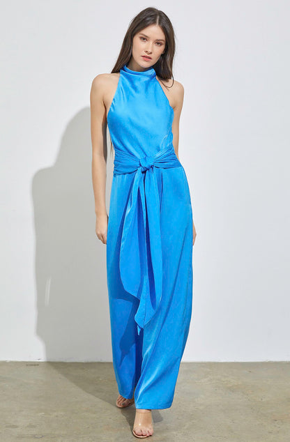 BOLD GLAMOUR HIGH NECK JUMPSUIT