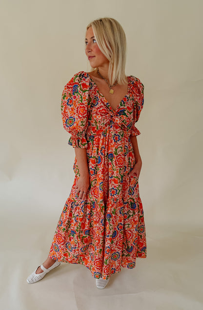 SWEET ON YOU TWIST KNOT MIDI DRESS