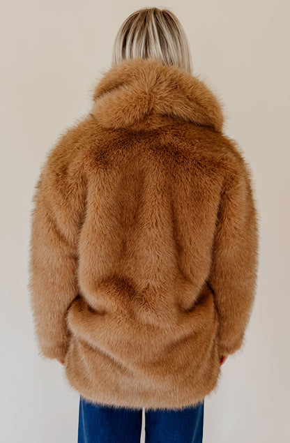 Z SUPPLY LOGAN FAUX FUR COAT