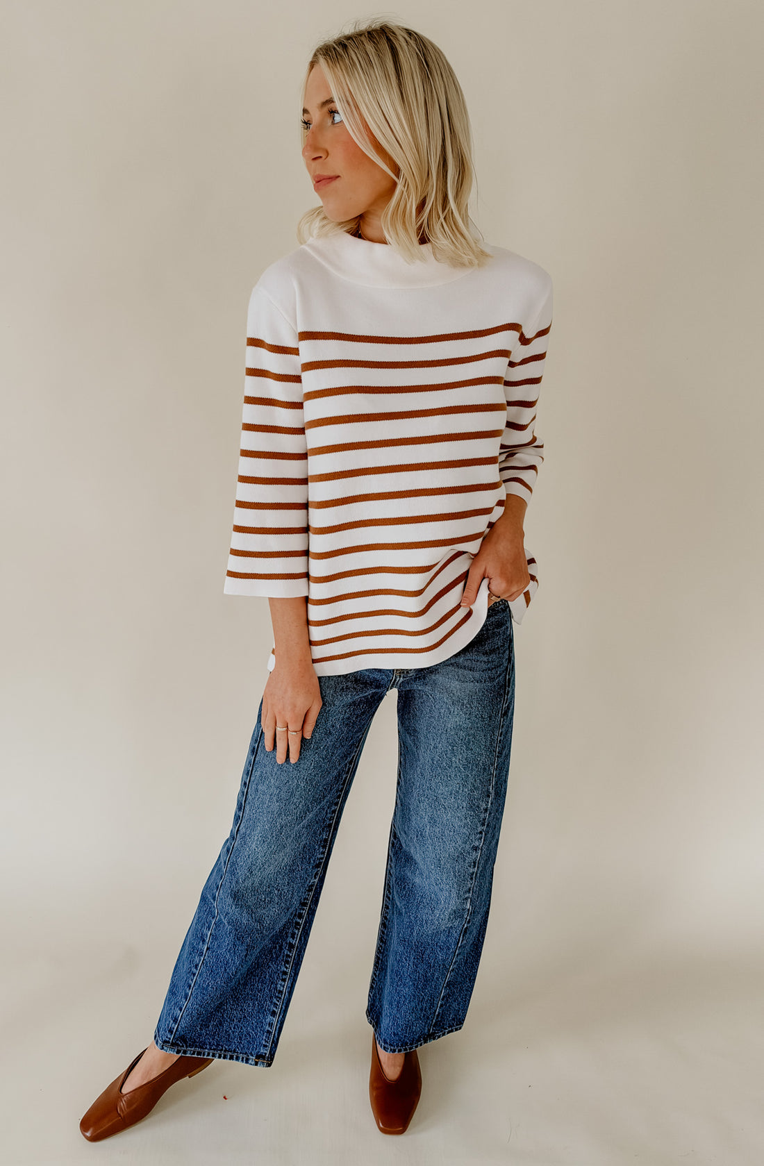 EVERYONES NUMBER ONE MOCK NECK SWEATER