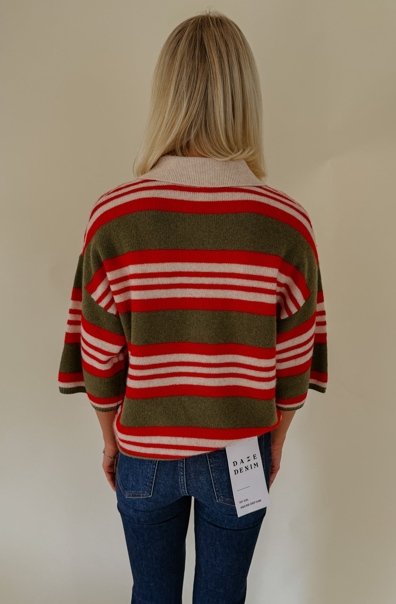 NEWPORT STRIPED SWEATER TEE