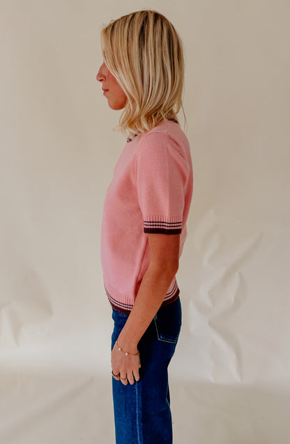 THE POPPY CONTRAST SWEATER TEE