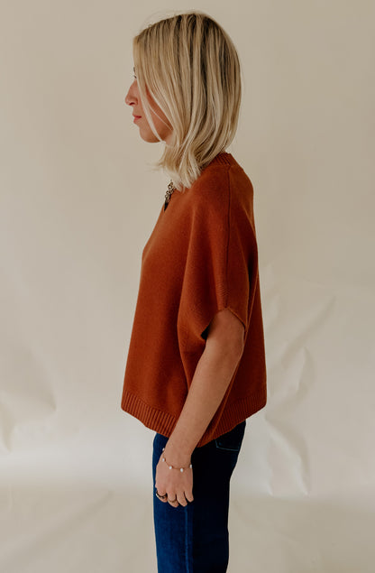 THE SEREN KNIT SWEATER TEE