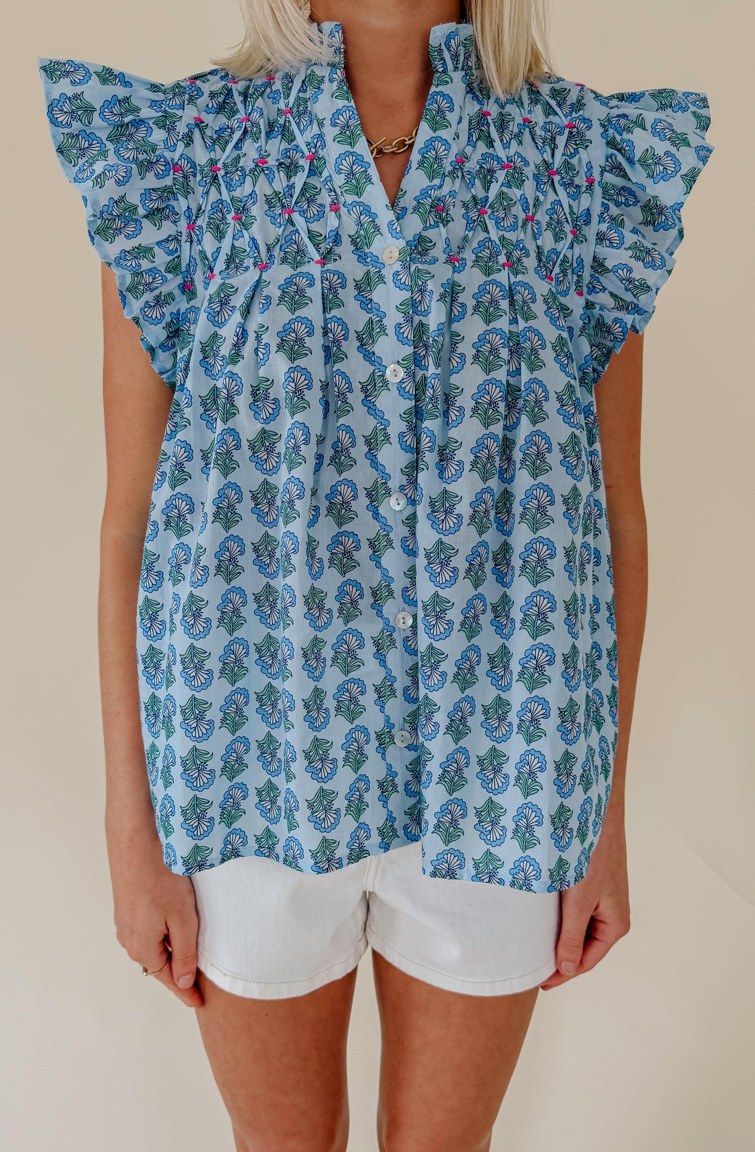 THE CAROLINA PRINTED BLOUSE