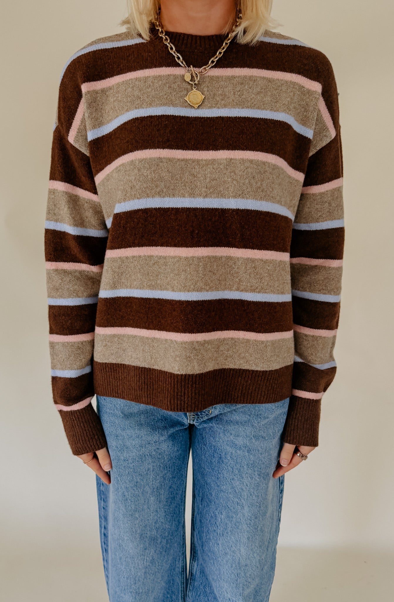 DAZE CARLYLE STRIPED SWEATER