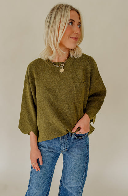 ON THE EDGE SCALLOPED SWEATER