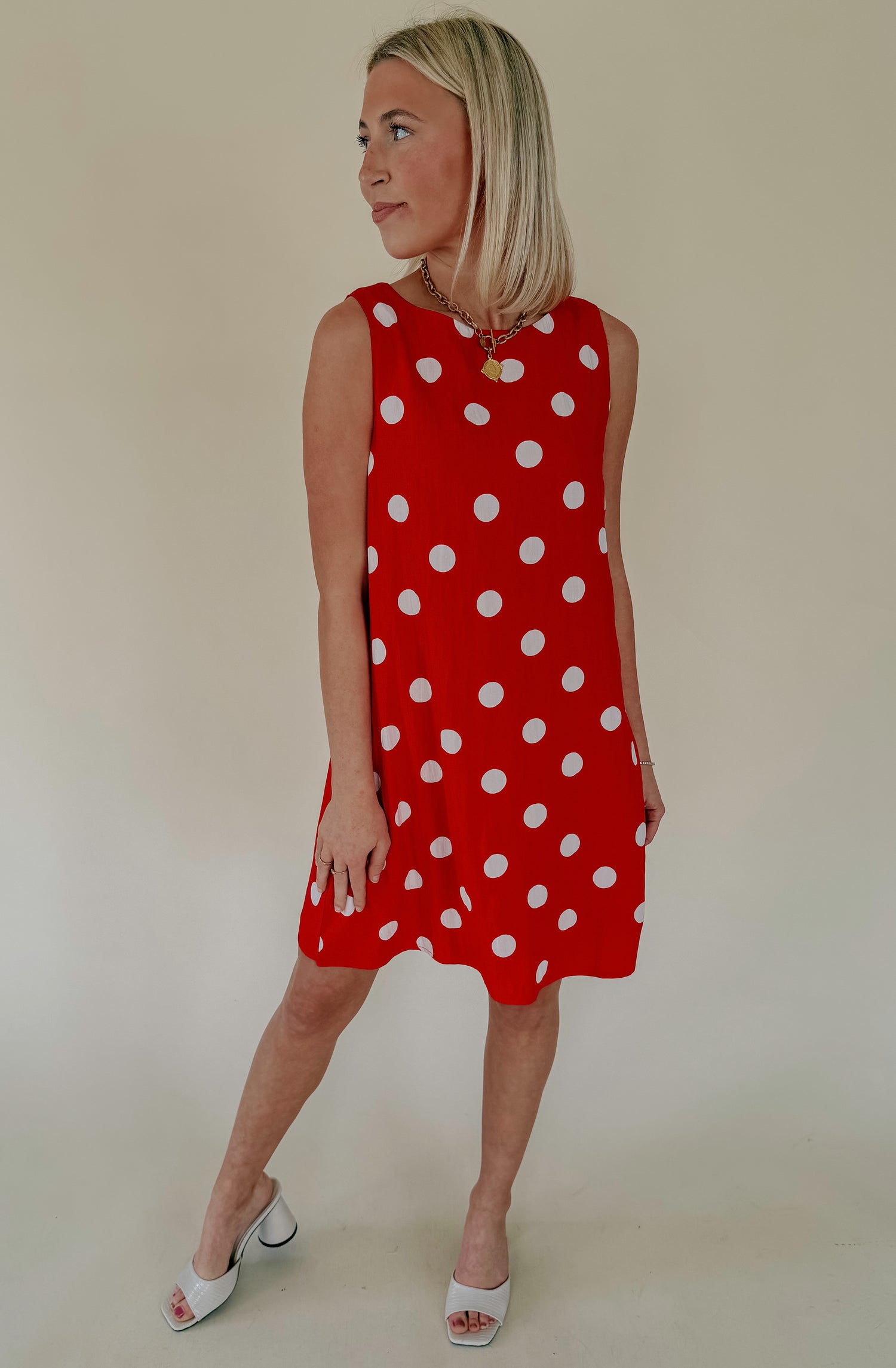 ON YOUR MIND POLKA DOT MINI DRESS