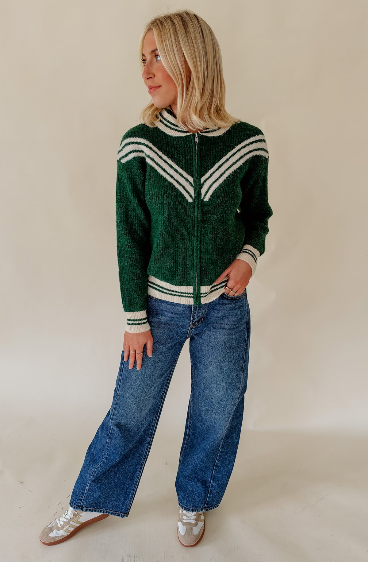 HEARTLOOM DEVON ZIP CARDIGAN