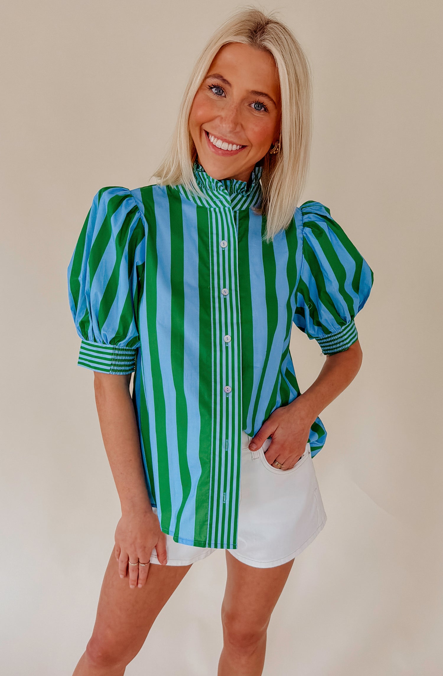 THE HANNAH STRIPED BLOUSE