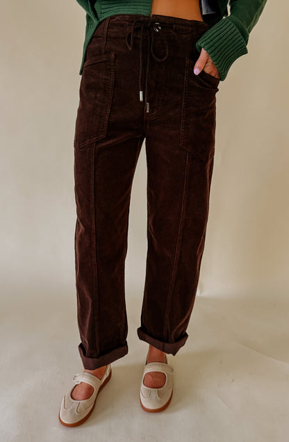 DAZE VILLA PANT IN CHOCOLATE CORD