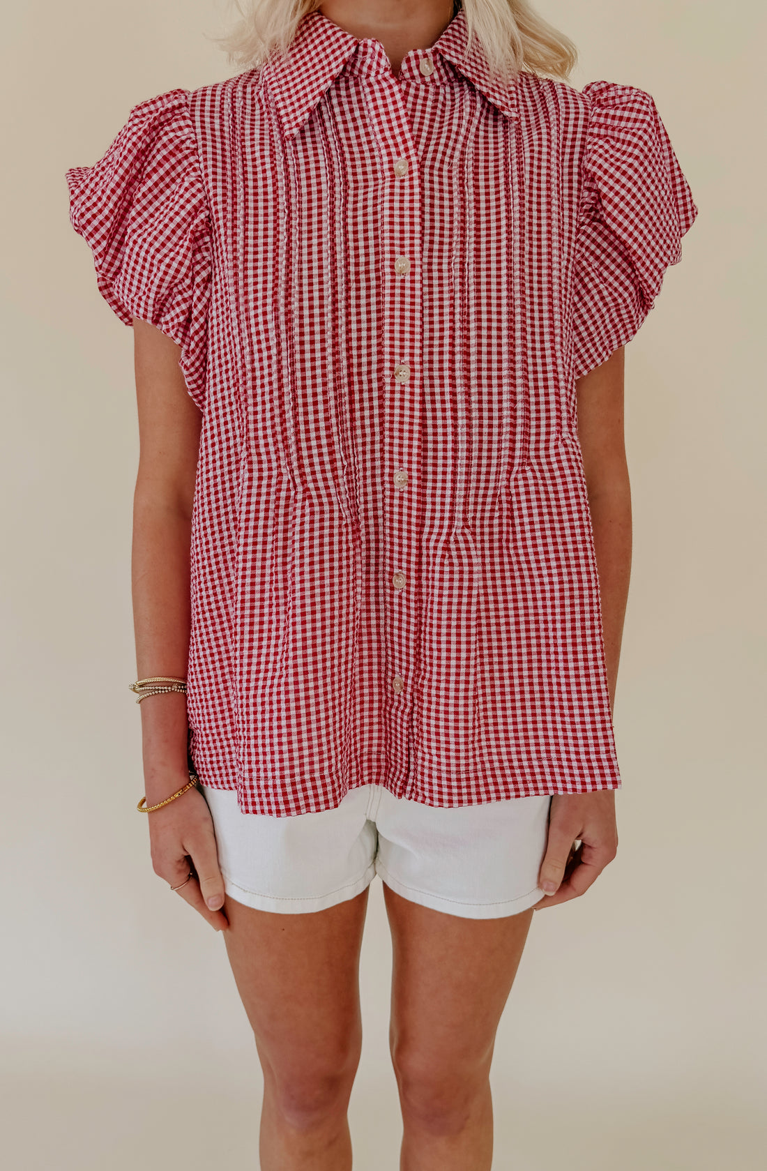 PLOT TWIST BUTTONED BLOUSE
