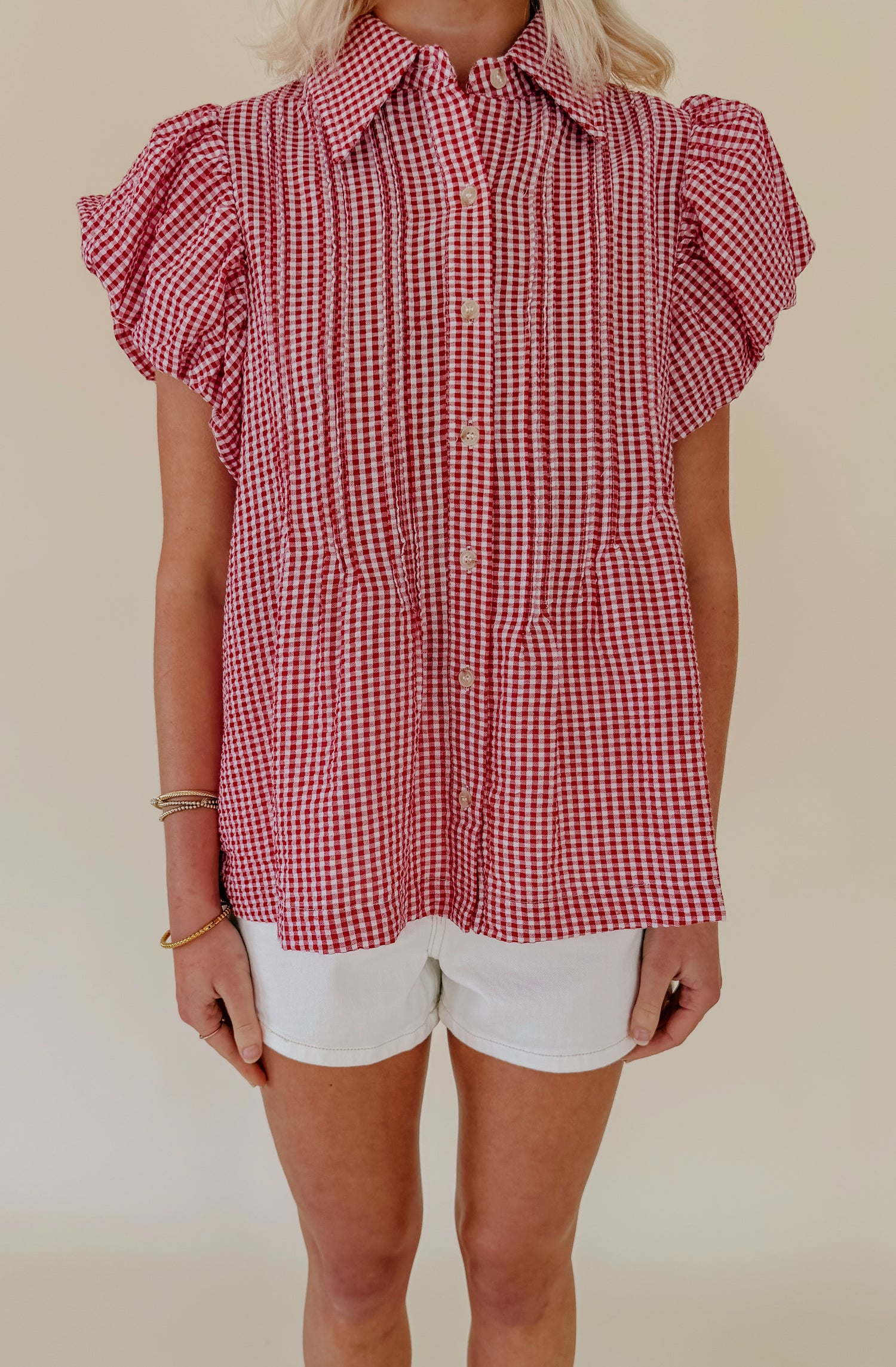 PLOT TWIST BUTTONED BLOUSE