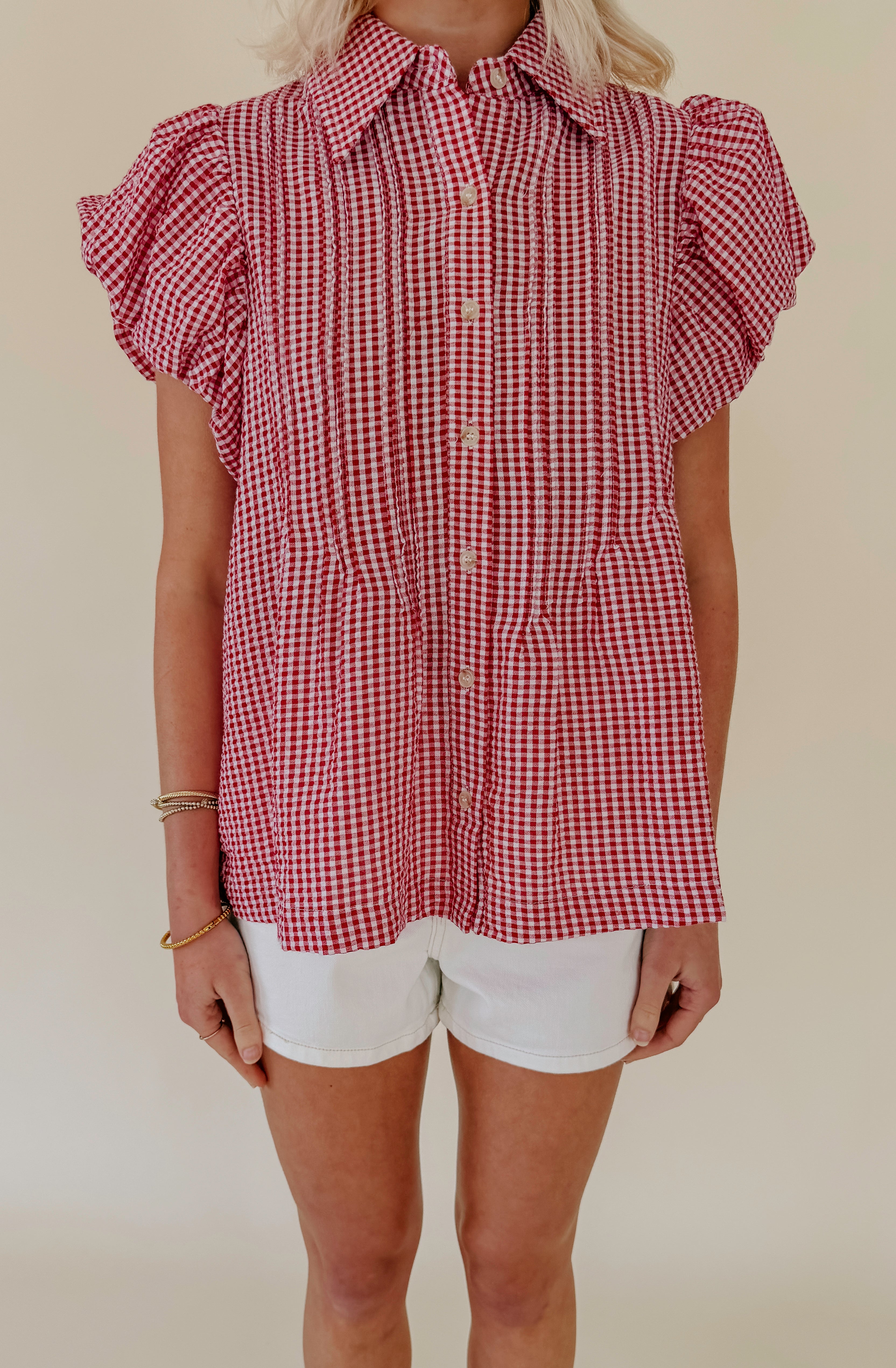 PLOT TWIST BUTTONED BLOUSE
