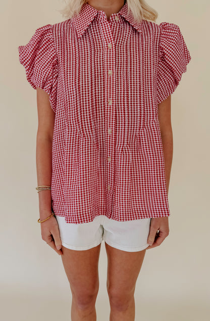PLOT TWIST BUTTONED BLOUSE