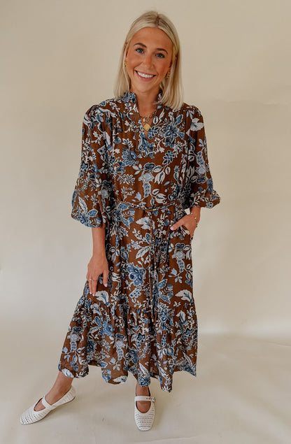 THE WILLOW BELTED MIDI DRESS