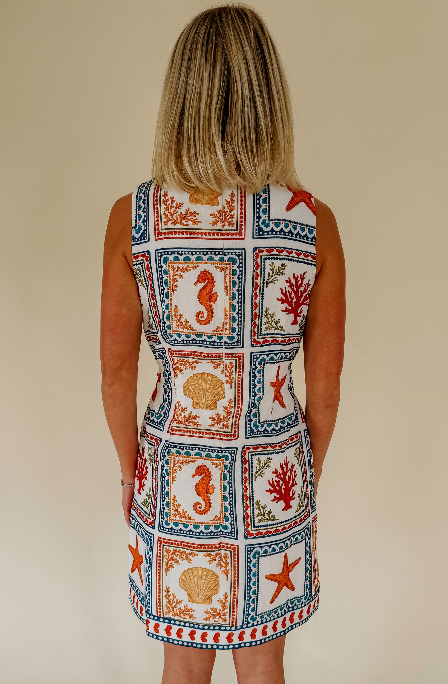 SEA YA LATER BELTED MINI DRESS