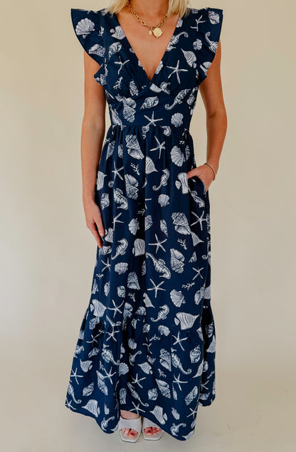 SEA SHELL ISLAND MAXI DRESS