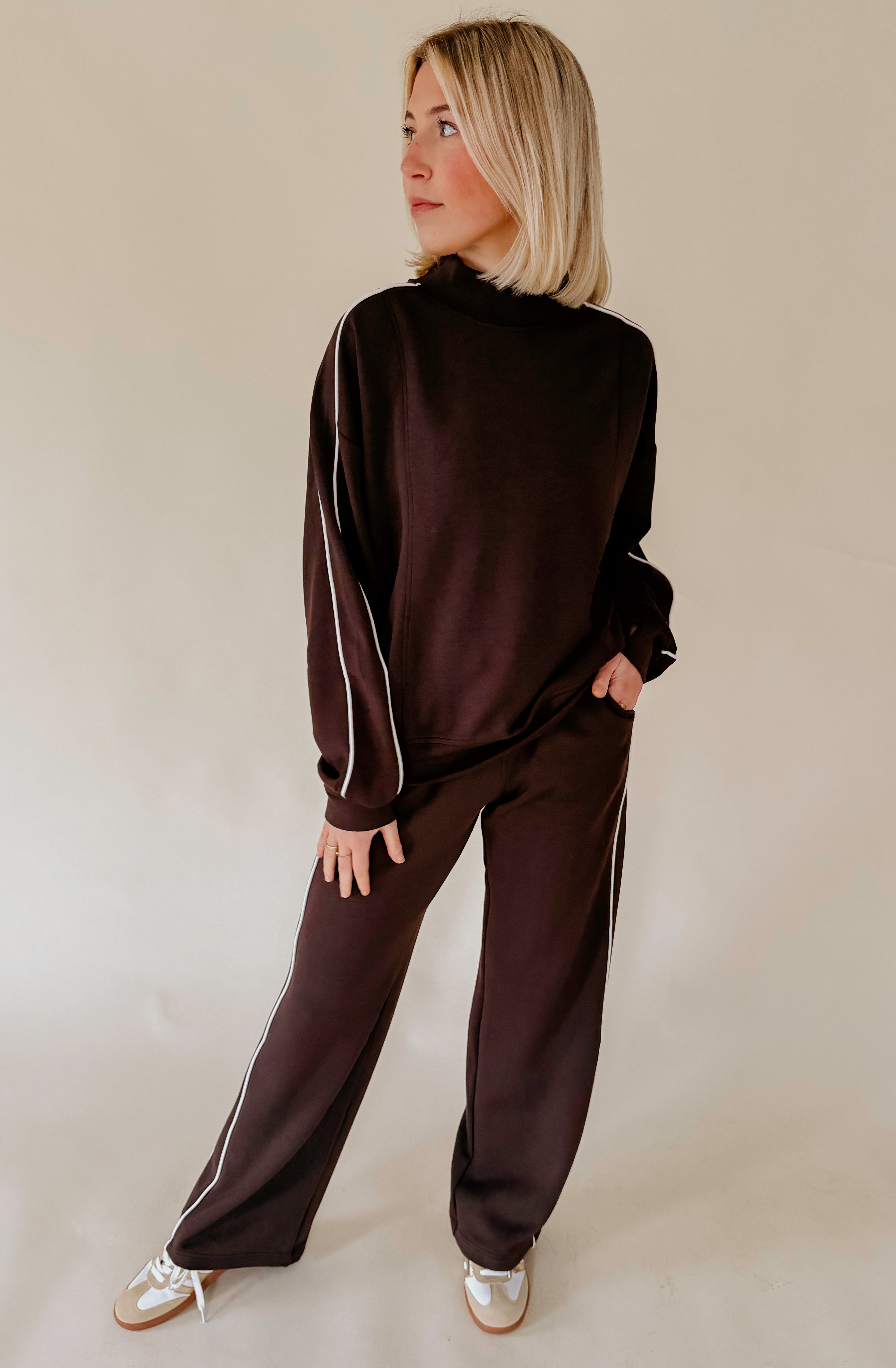 LIGHT AS AIR MODAL SCUBA PANT WITH PIPING