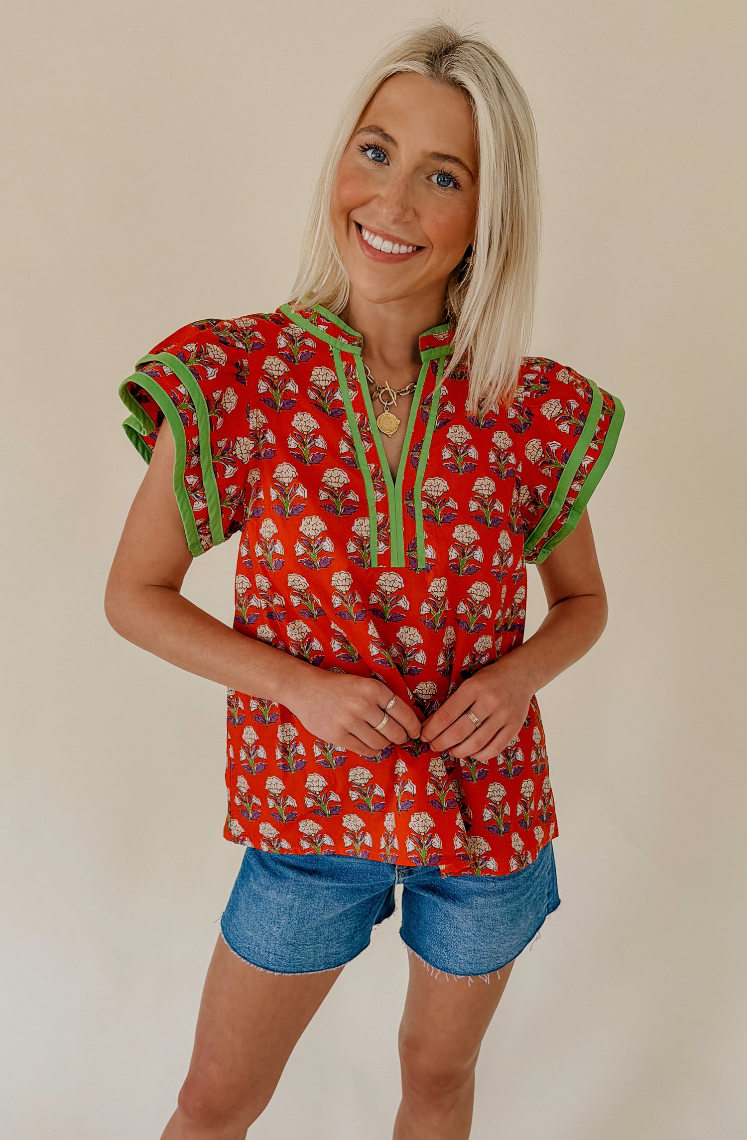 THE QUINN PRINTED BLOUSE