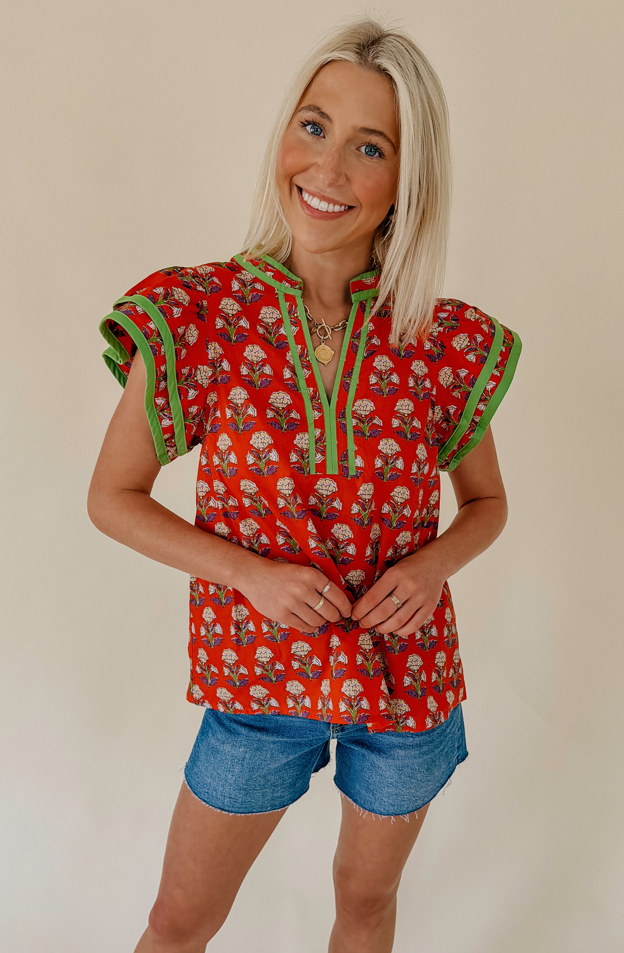 THE QUINN PRINTED BLOUSE