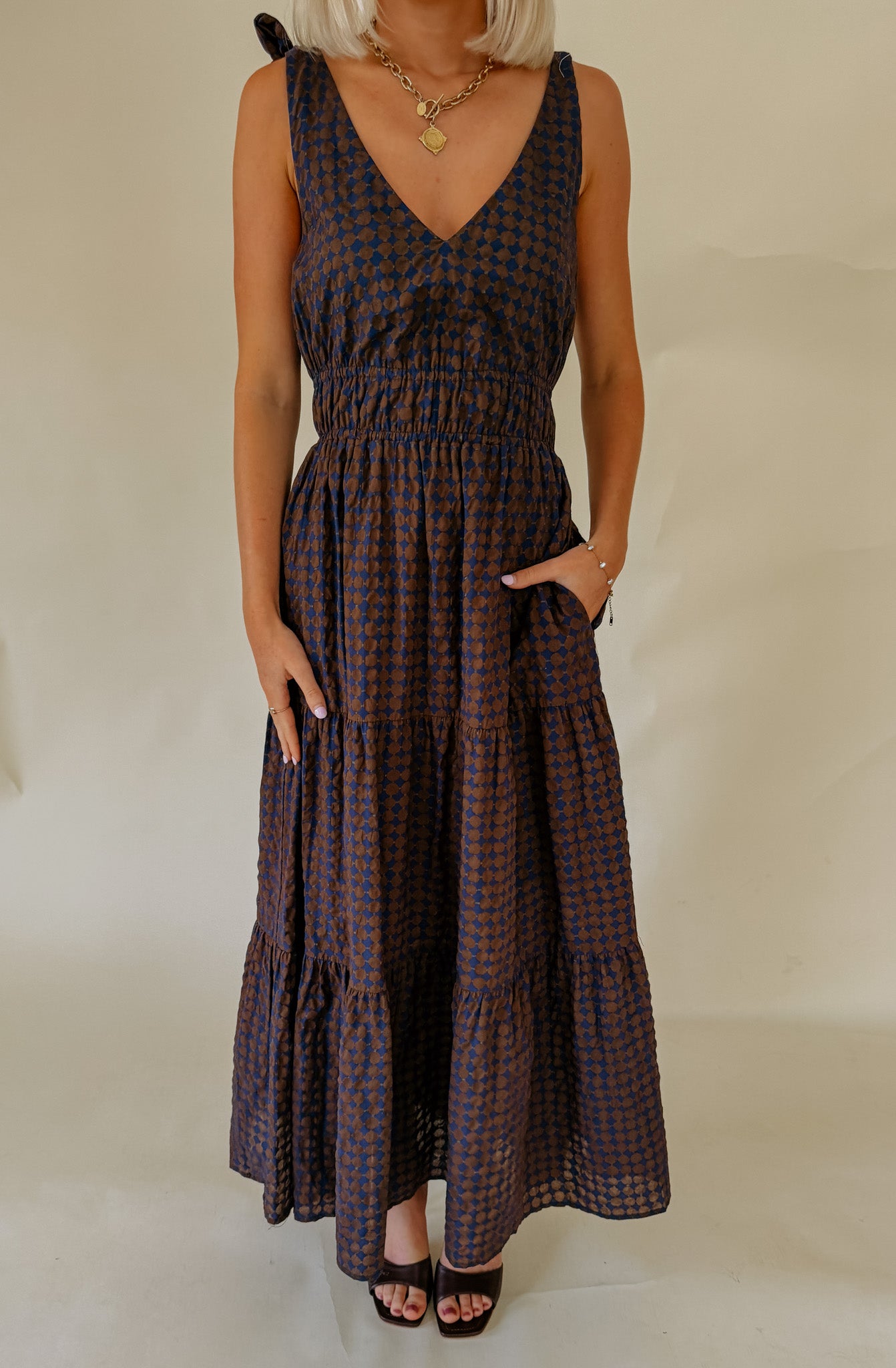 TIE AGAIN MIDI DRESS
